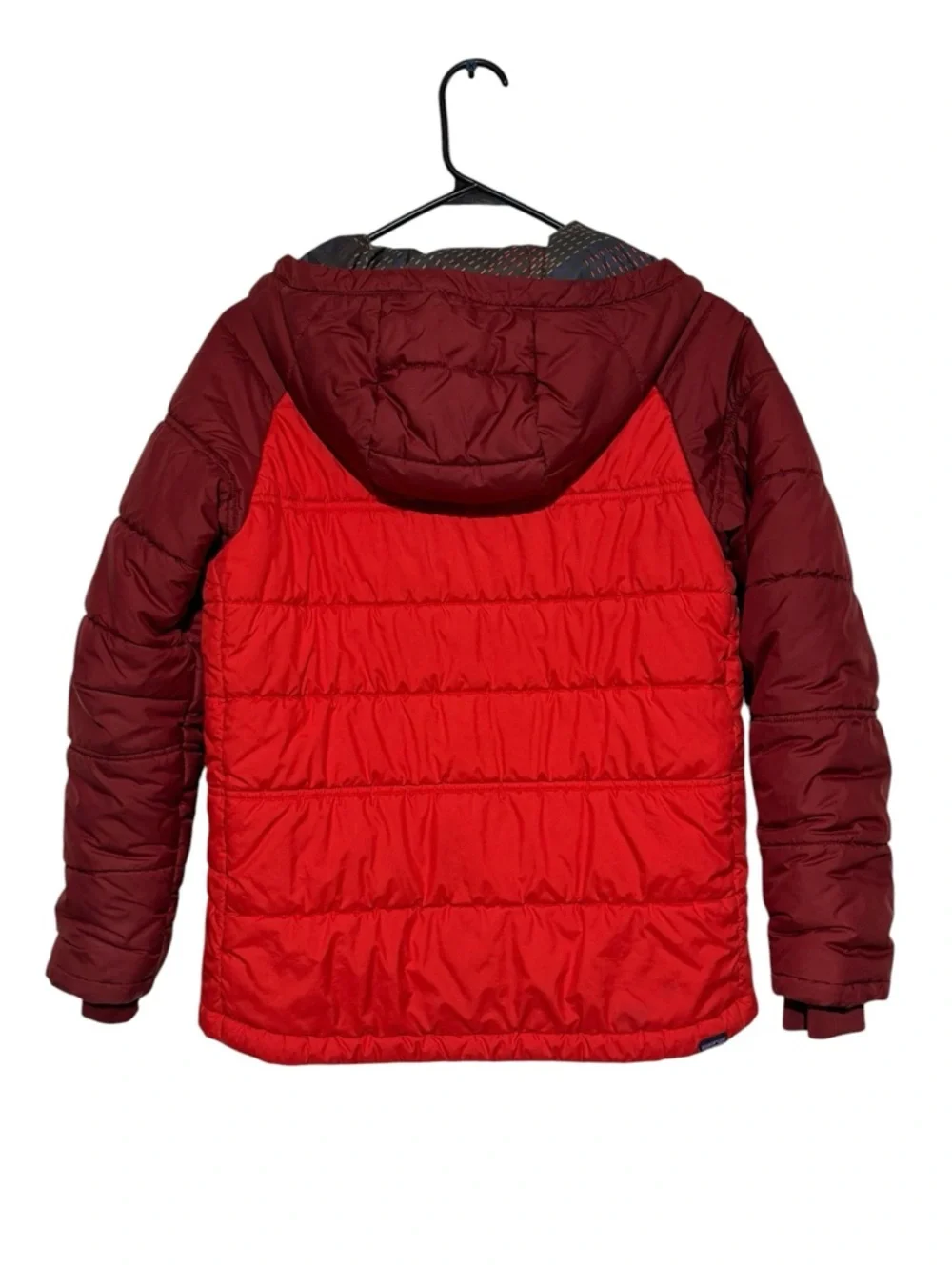 Patagonia Pine Grove Insulated Jacket Coat Boys Size L Red Maroon Winter Quilted